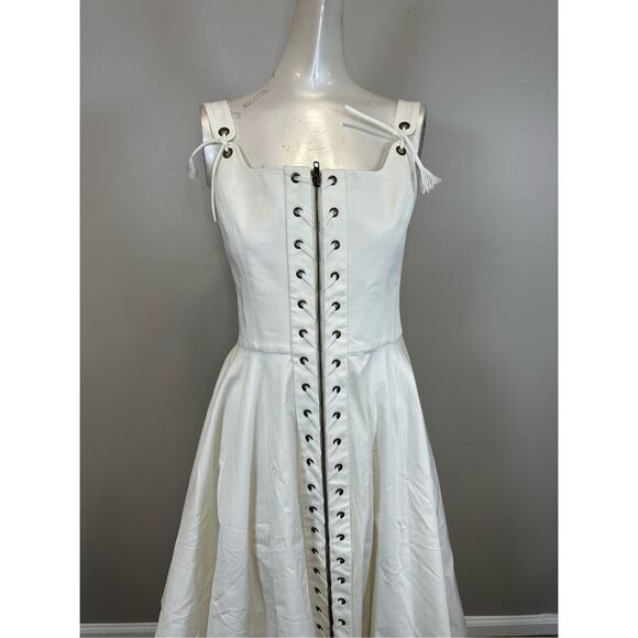 Monse Lacing Front Sleeveless Dress Size US2 $1290 - Picture 5 of 11